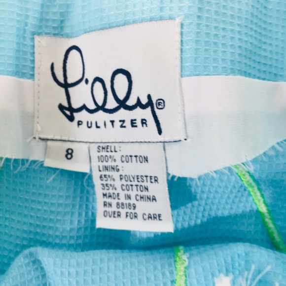 Lilly Pulitzer Lemon Lime Patchwork Skirt Size 8 - Picture 4 of 6